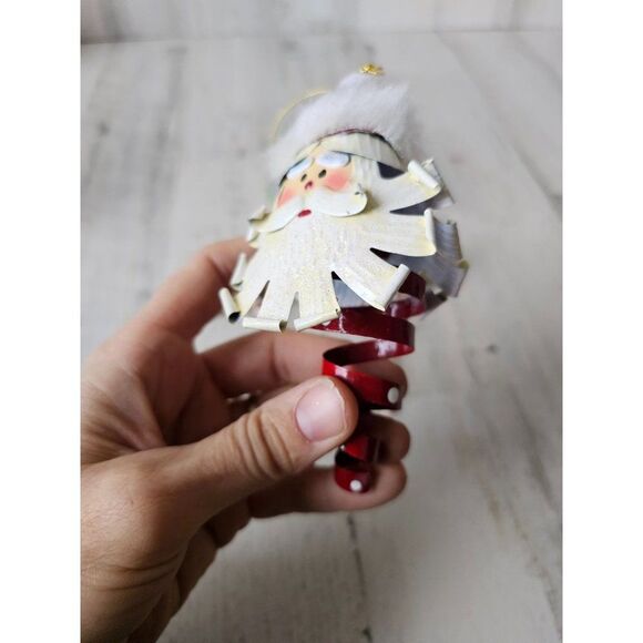 Metal Santa mailbox ornament tree snow globe Xmas set - Picture 2 of 12